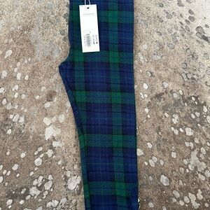 Janie & Jack - Blue and Green Plaid Pants / NWT - toddler 18 to 24M